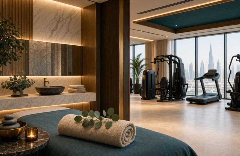 Luxury spa and fitness facility in Dubai